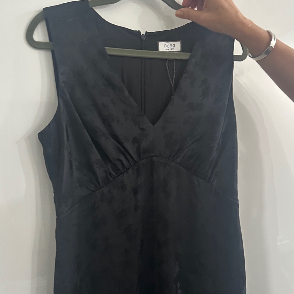BCBG Black Floral Mini Dress